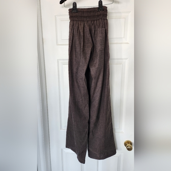 NWOT BCBG Brown Linen Pants - Size XS - Picture 4 of 9
